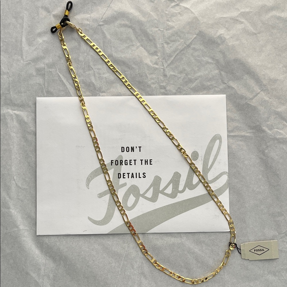 Fossil Gold-Tone Chain for Necklace, Eye Glasses and Masks